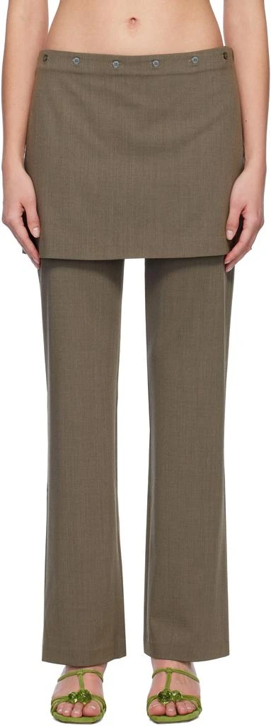 Paloma Wool Taupe Lander Trousers 1