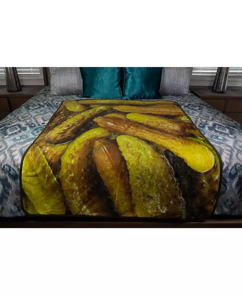 Just Funky Pickles Fleece Throw Blanket | Large Soft Throw Blanket | 60 x 45 Inches 4