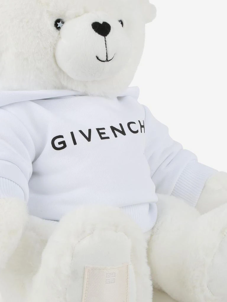 Givenchy Teddy Soft Toy with Logo Hoodie in White 4