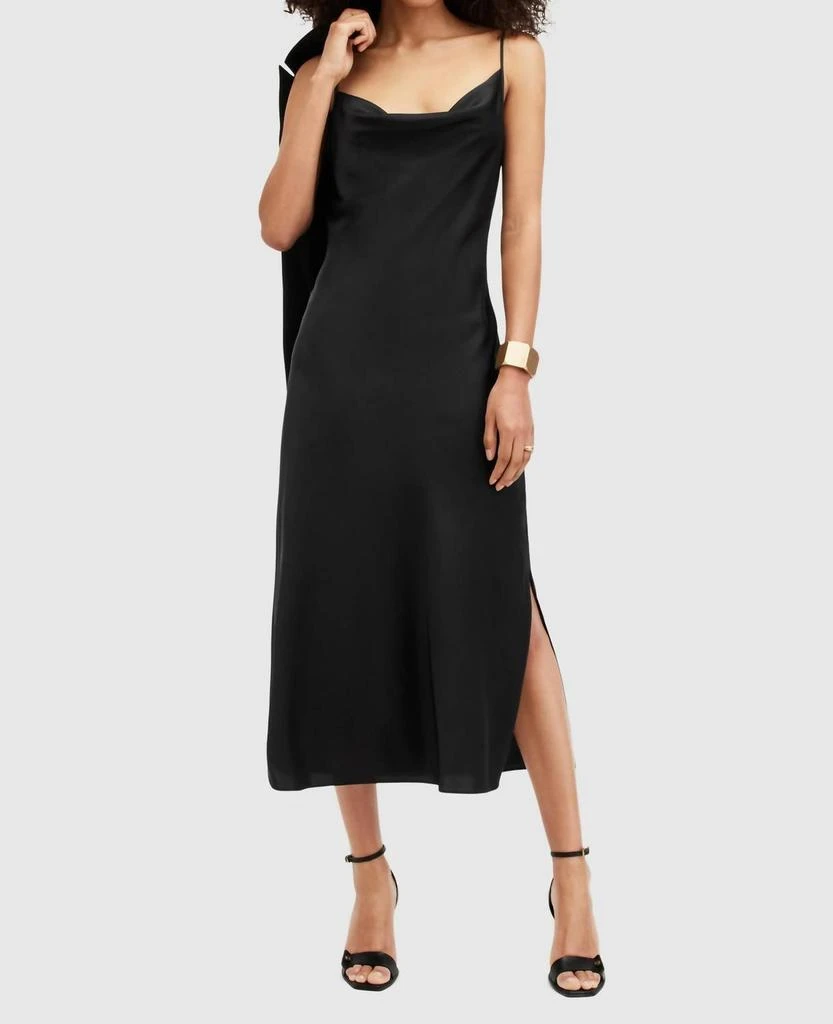 ALL SAINTS Allsaints - Hadley Cowl Neck Midi Slip Dress