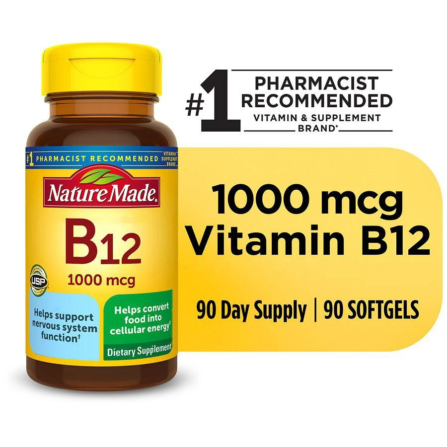 Nature Made Vitamin B12 1000 mcg Softgels 7