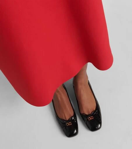 Valentino VLogo Signature patent leather ballet flats 4