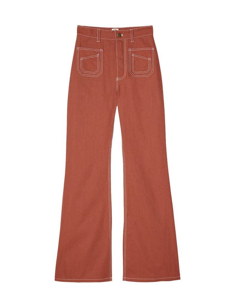 INES DE LA FRESSANGE Pants Basile cotton caramel