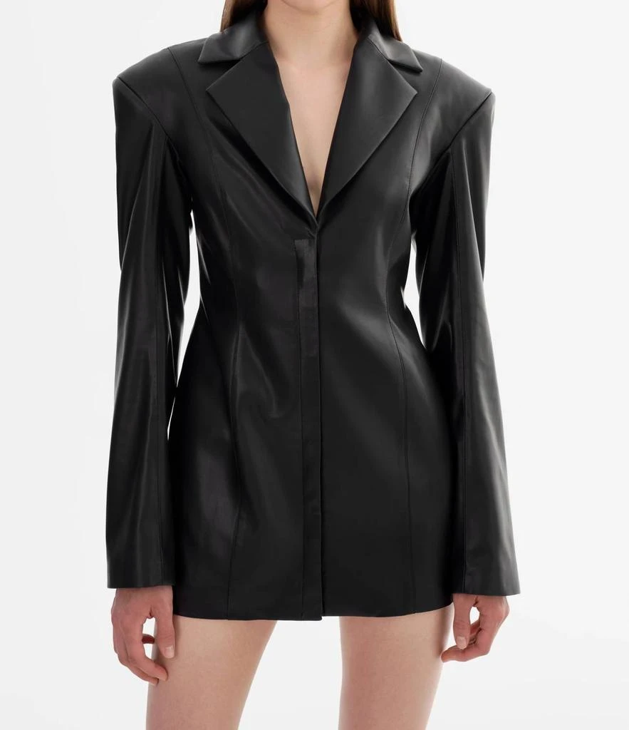 LaMarque Lamarque - Benedetta Faux Leather Blazer Dress