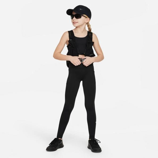 NIKE Girls' Nike Dri-FIT One High-Waist Pocket Leggings 3