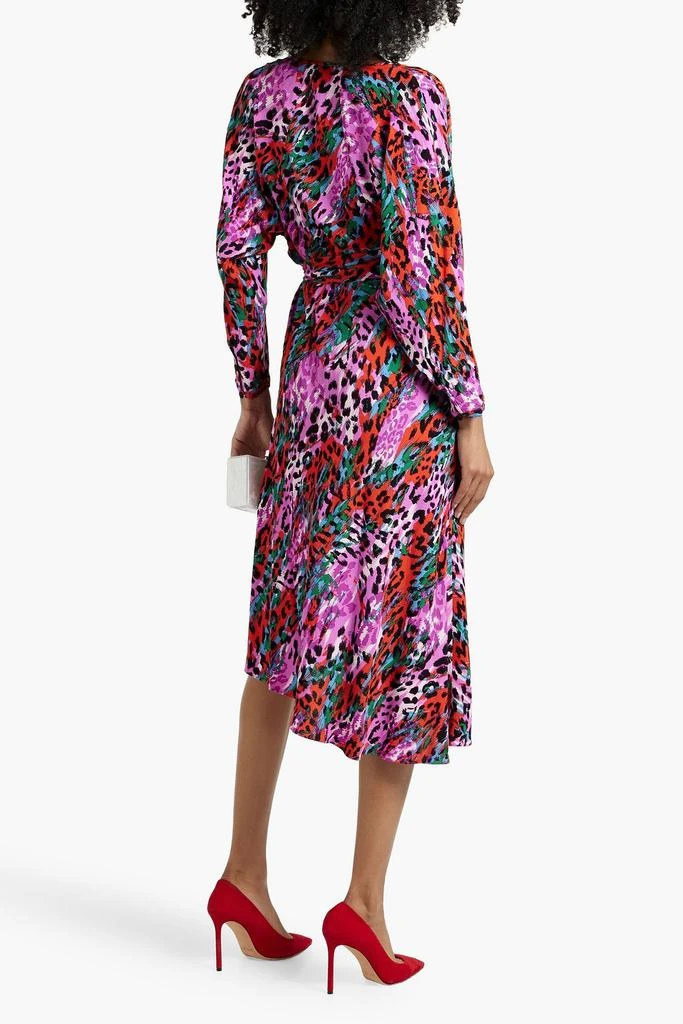Diane von Furstenberg Eloise wrap-effect printed crepe midi dress 3