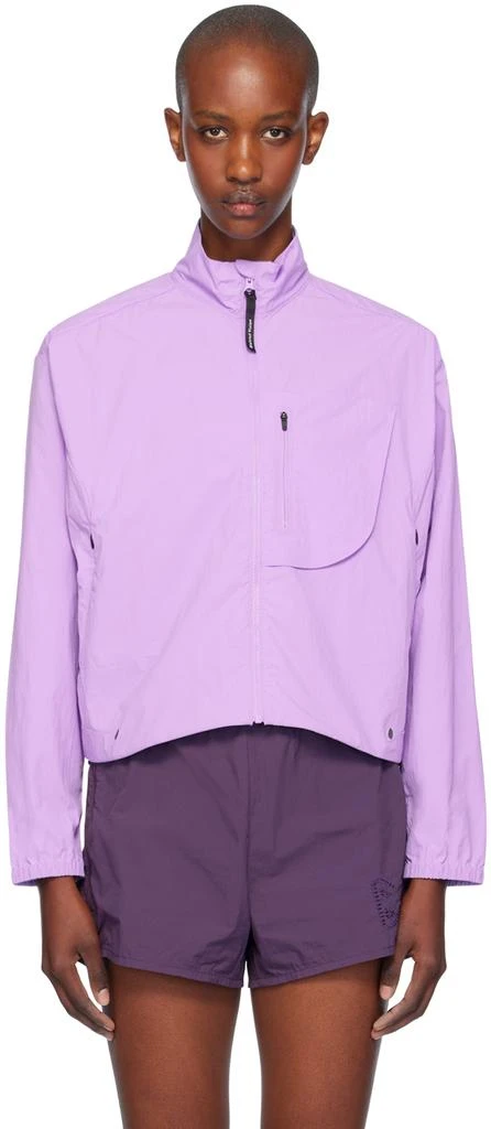 District Vision Purple Cropped Recycled DWR Jacket 1