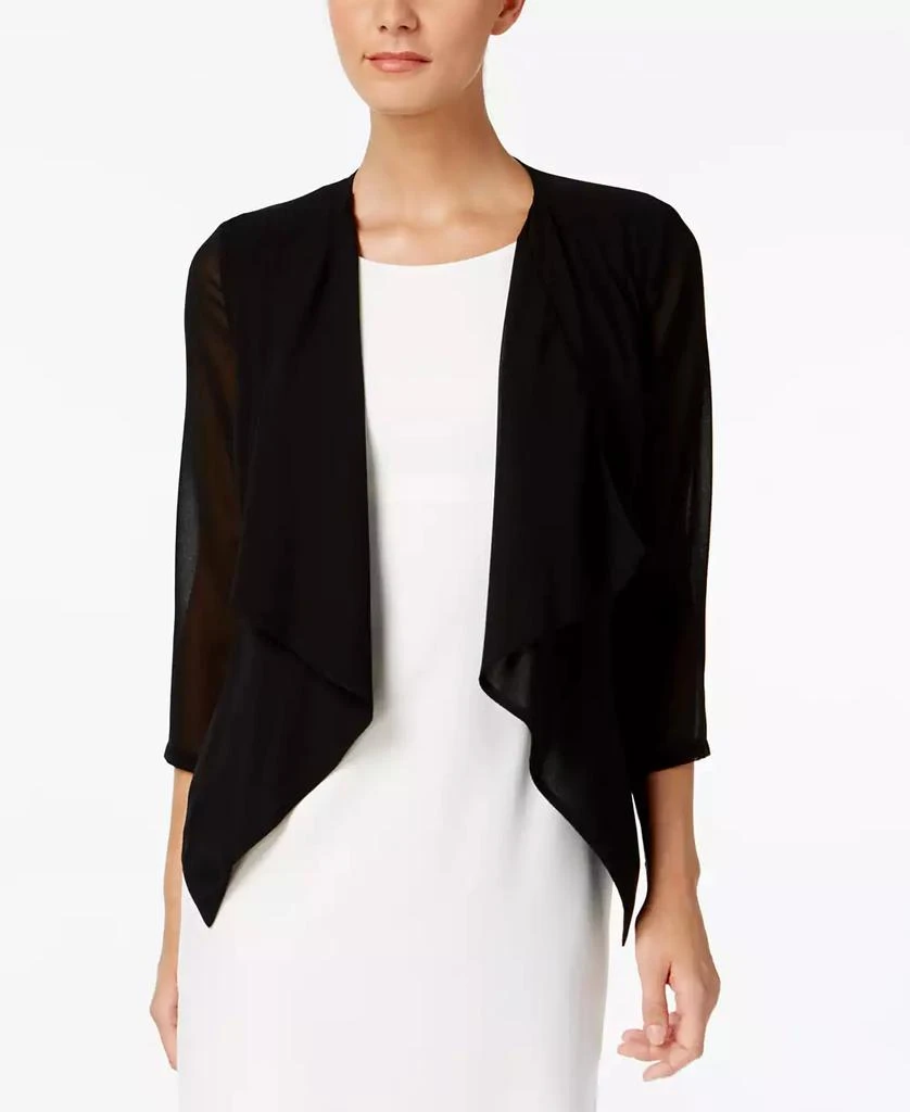 Calvin Klein Lightweight Illusion Sleeve Draped Cardigan 1