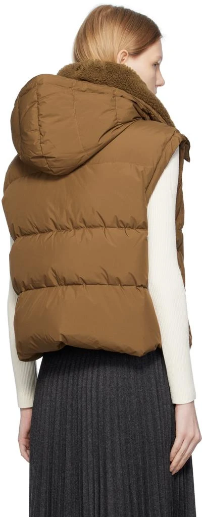 Yves Salomon Brown Belted Down Vest 3