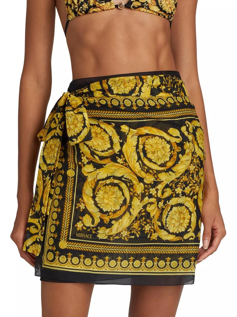 Versace Baroque Print Silk-Cotton Pareo 3