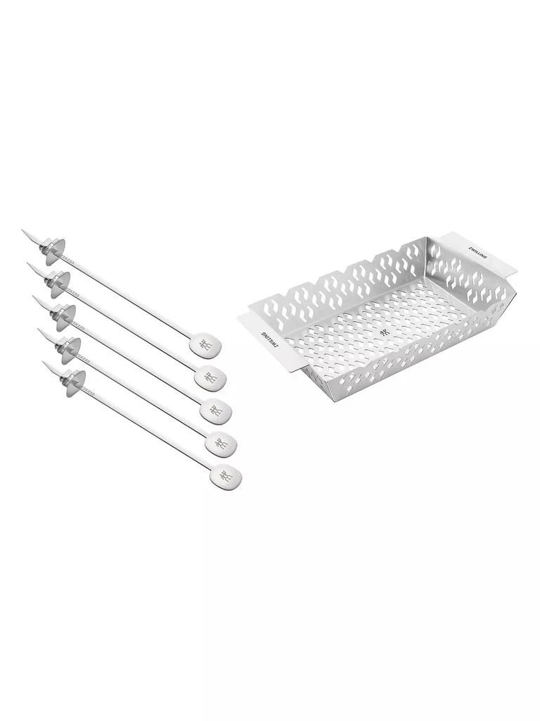 ZWILLING J.A. Henckels BBQ+ 6 Piece Grill Kabob Set 1