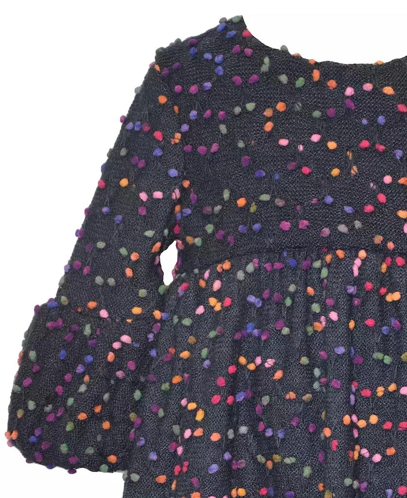 Bonnie Jean Little Girls 3D Confetti Dot Knit Dress 2