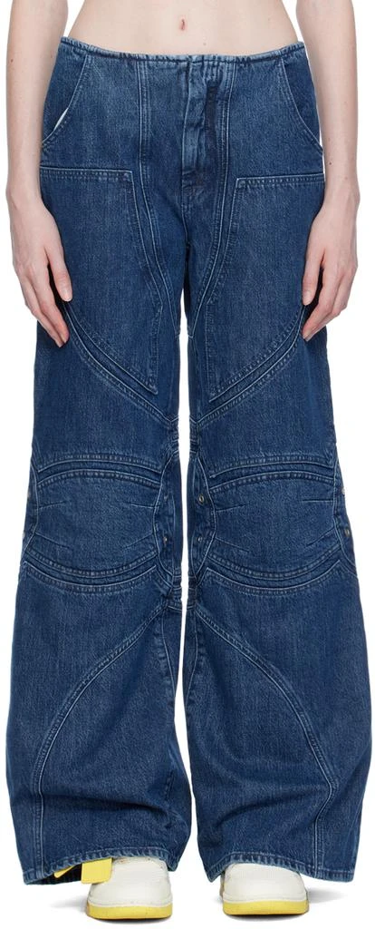 Off-White Navy Hammer Loop Jeans 1
