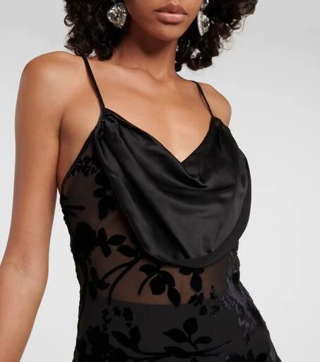 Rodarte Asymmetrical bias slip dress 4