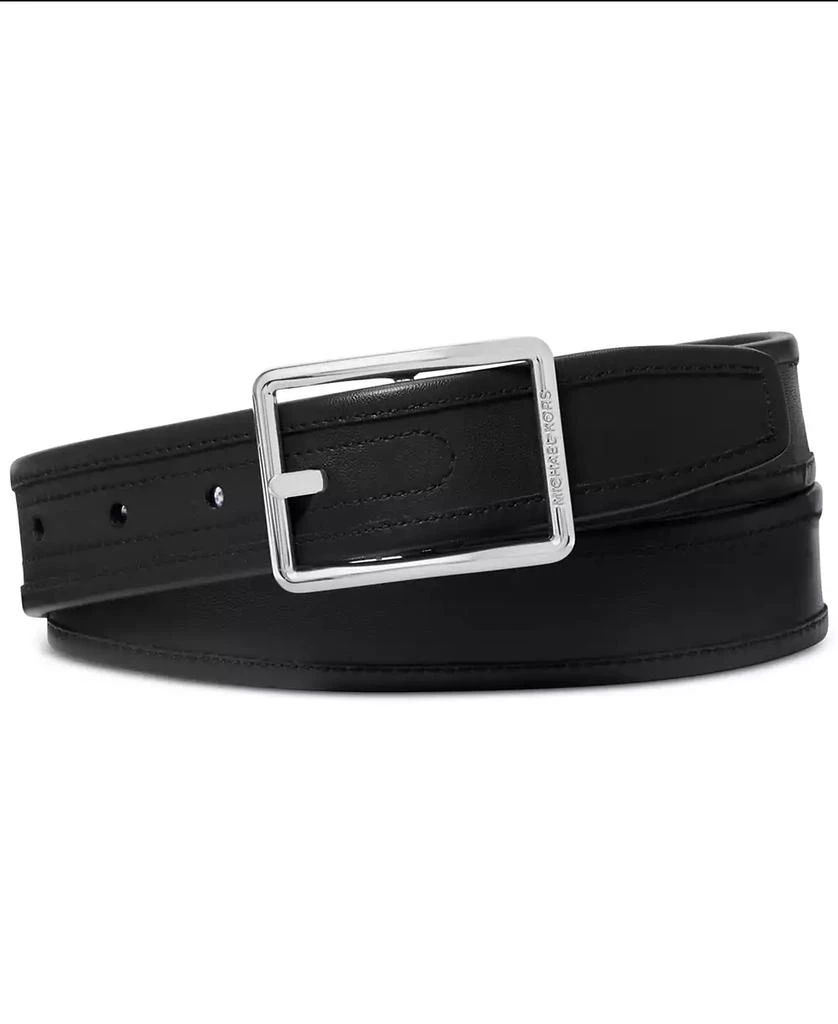 Michael Kors Men's Leather Reversible MK Logo Swivel Belt 2