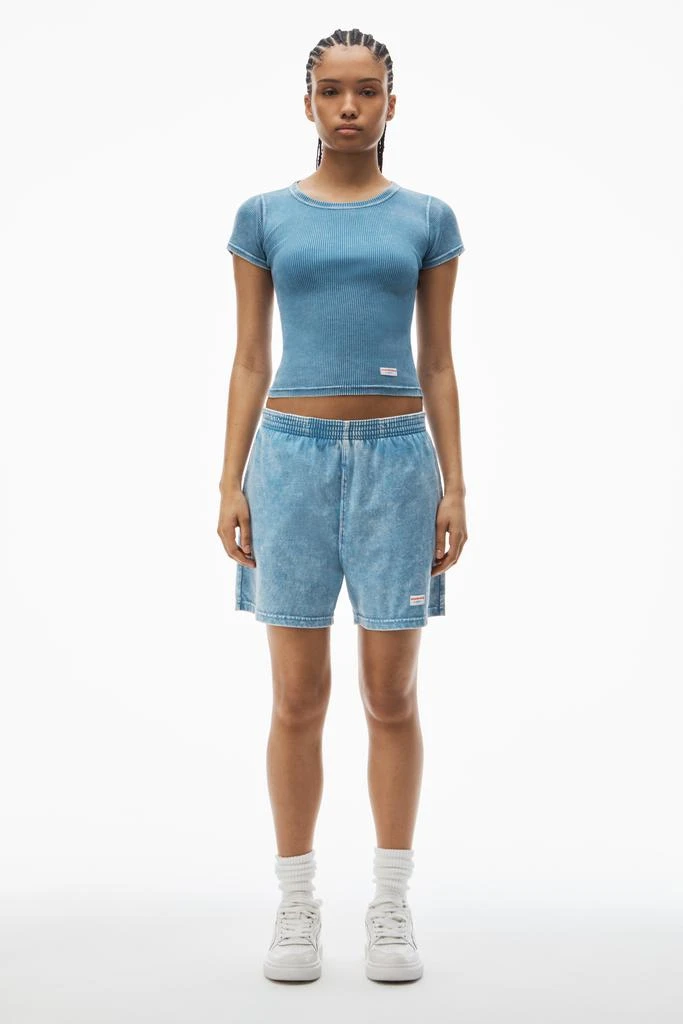 Alexander Wang short-sleeve tee in ribbed cotton 5