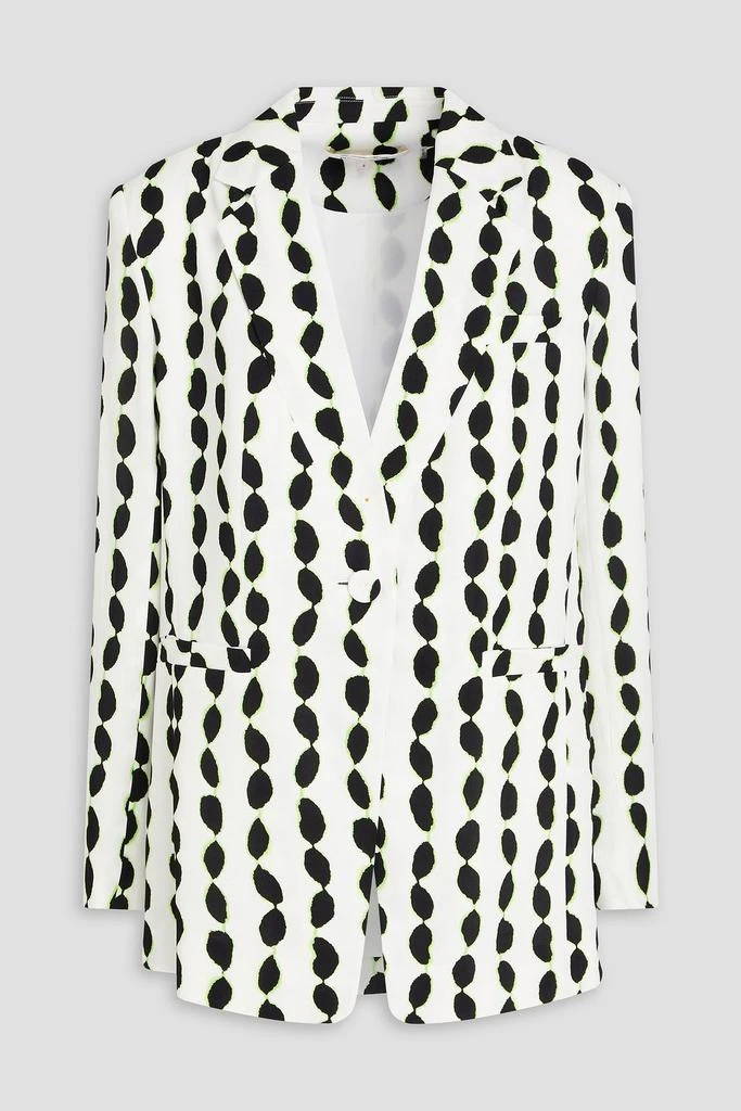 Diane von Furstenberg Dalton printed crepe blazer