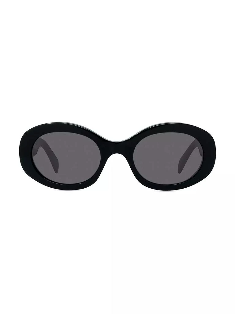 Celine Triomphe 52MM Oval Sunglasses 2