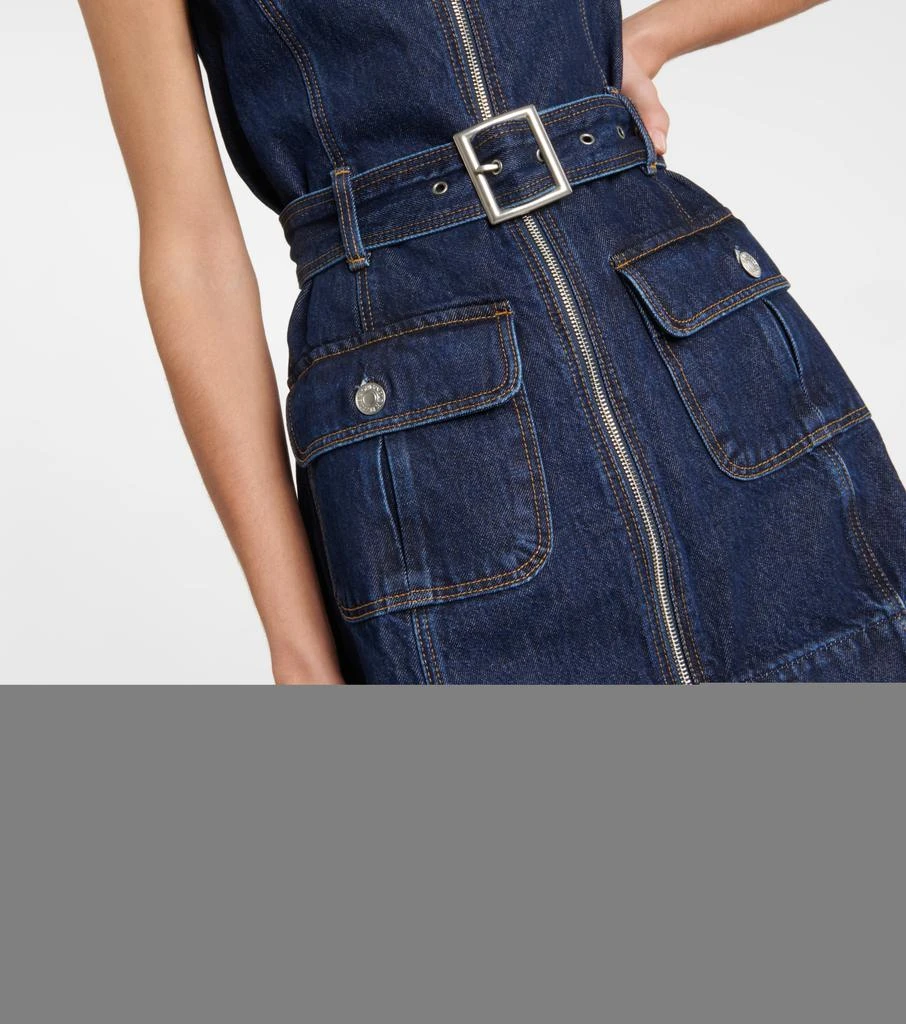 Re/Done Belted denim minidress 5