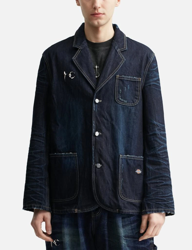 THUG CLUB Denim Blazer 3