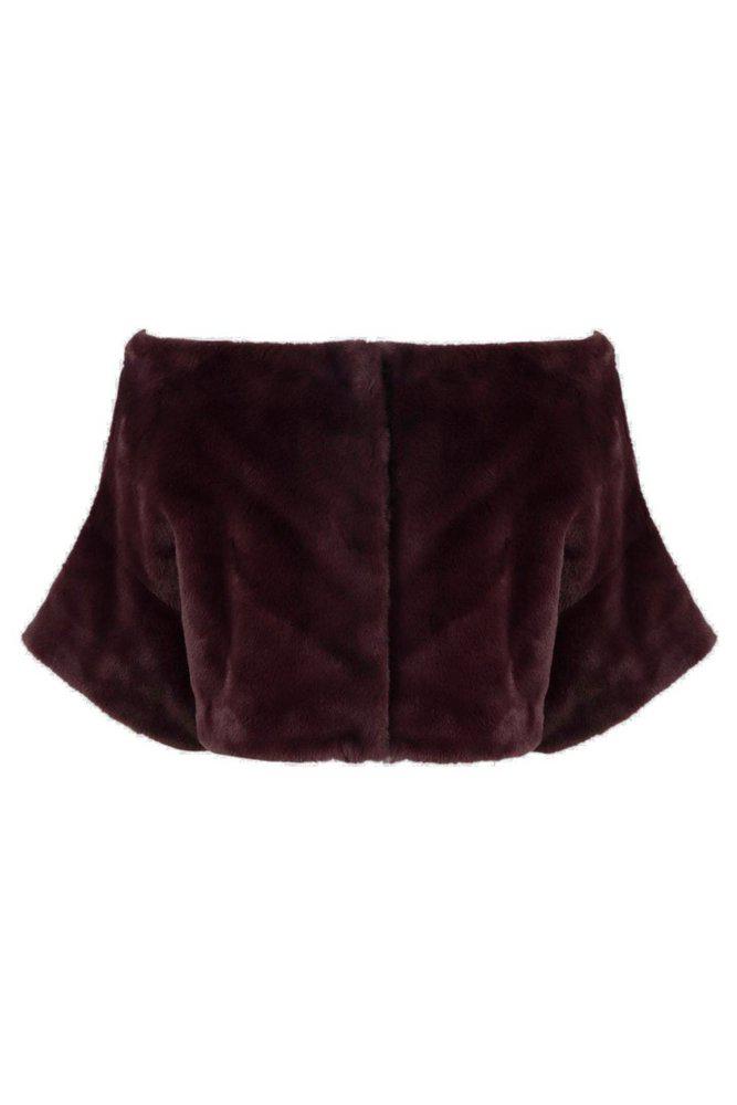 P.A.R.O.S.H. P.A.R.O.S.H. Photo Cropped Velvet Cape