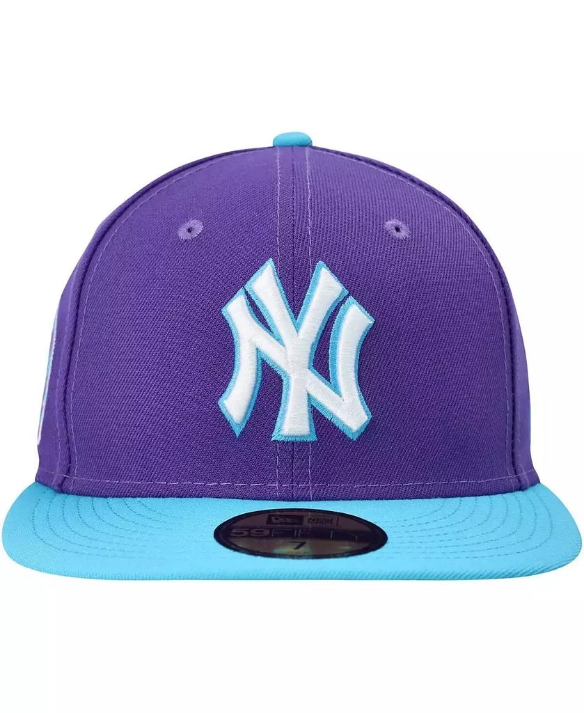 New Era Men's Purple New York Yankees Vice 59FIFTY Fitted Hat 2