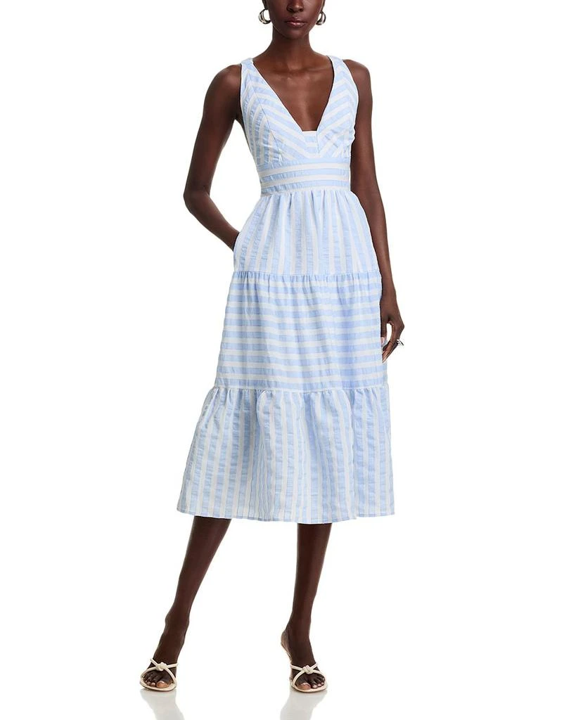AQUA Textured Midi Dress - Exclusive 3