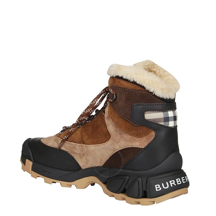 Burberry Men's Tor Shearling-Lined Suede Hiking Boots 2