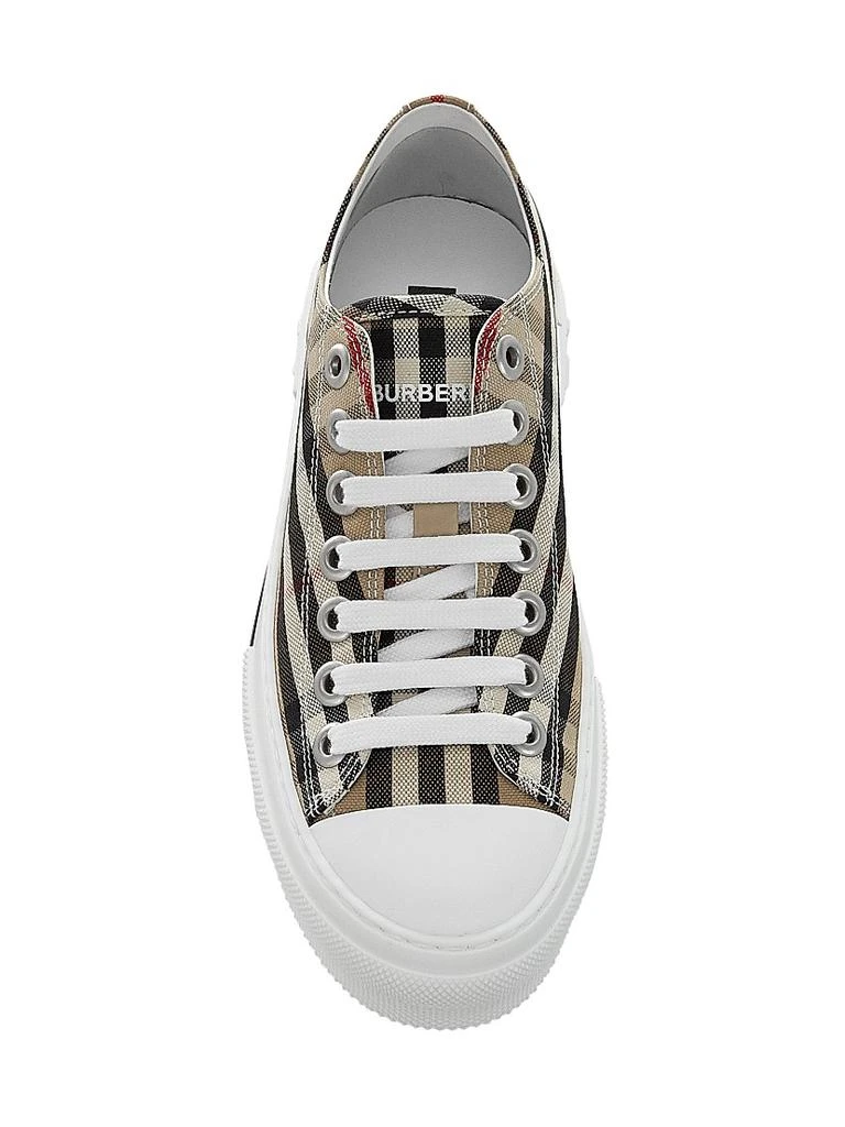 Burberry Check Cotton Logo Sneakers 5