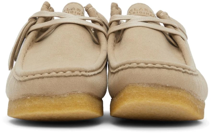Clarks Beige Faux-Suede Wallabee Derbys 2