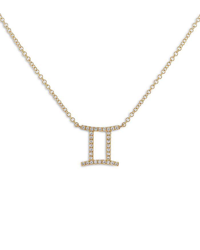 By Adina Eden Pavé Gemini Pendant Necklace, 16-18"