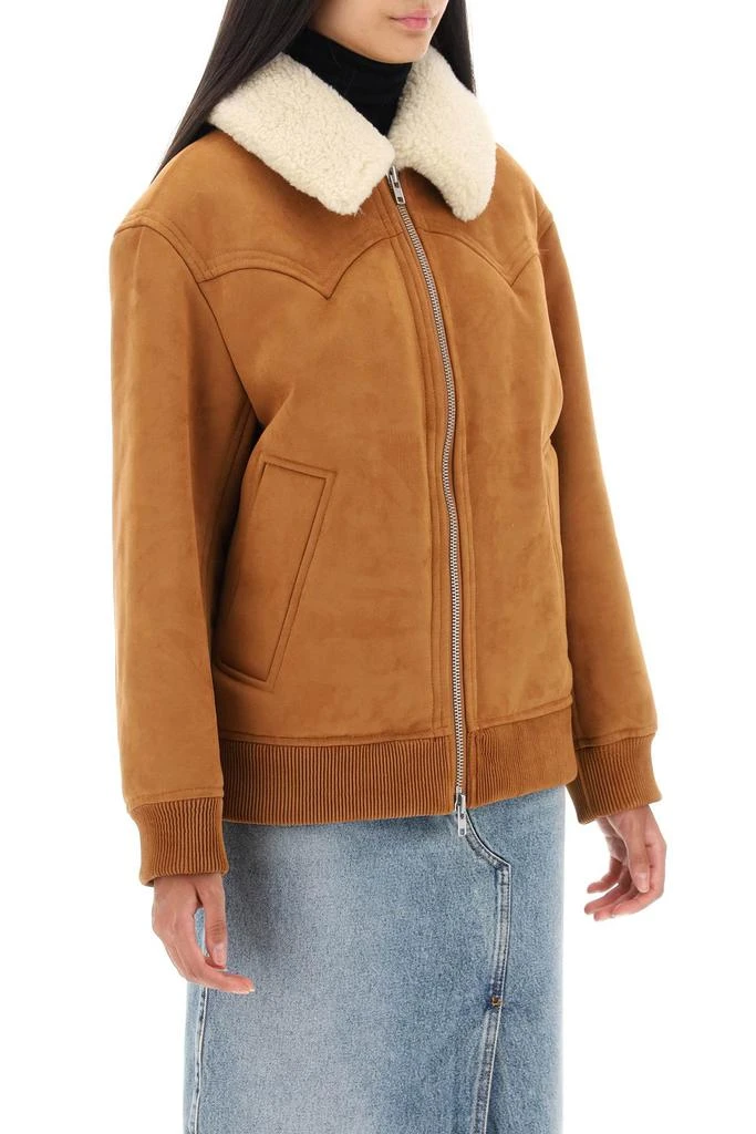 STAND STUDIO lillee eco-shearling bomber jacket 2