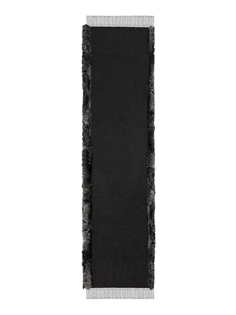 Gorski Cashmere and Wool Stole with Toscana Lamb Trim 1