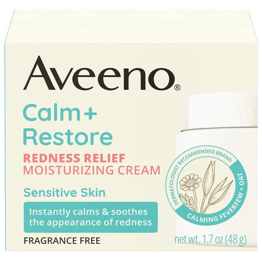 Aveeno Calm + Restore Redness Relief Cream, Face Moisturizer 3