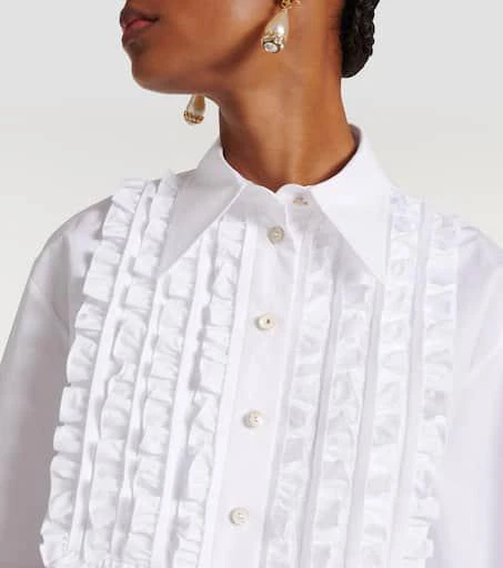 Valentino Ruffled cotton poplin shirt 4