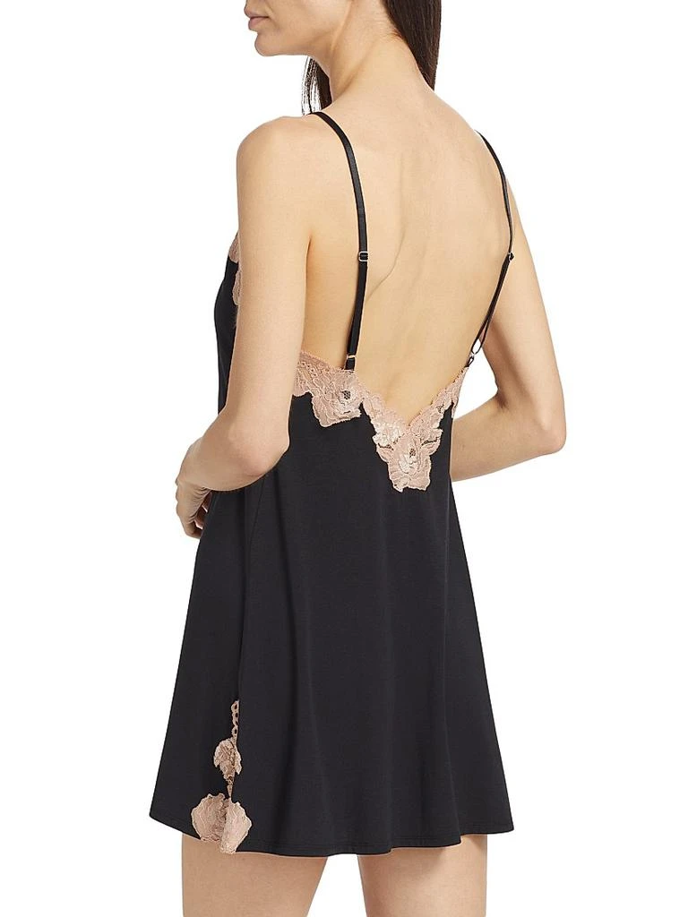 Josie Imagine Lace Jersey Slip Minidress 4