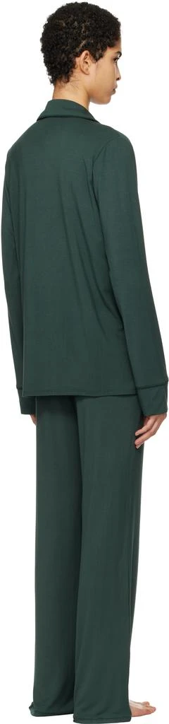 SKIMS Green SKIMS Sleep Long Sleeve Button Up Pyjama Set 3
