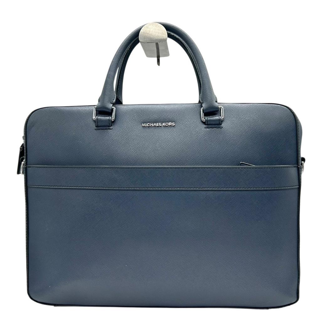 Michael Kors blue Navy Pvc Briefcase (Pre-Owned)