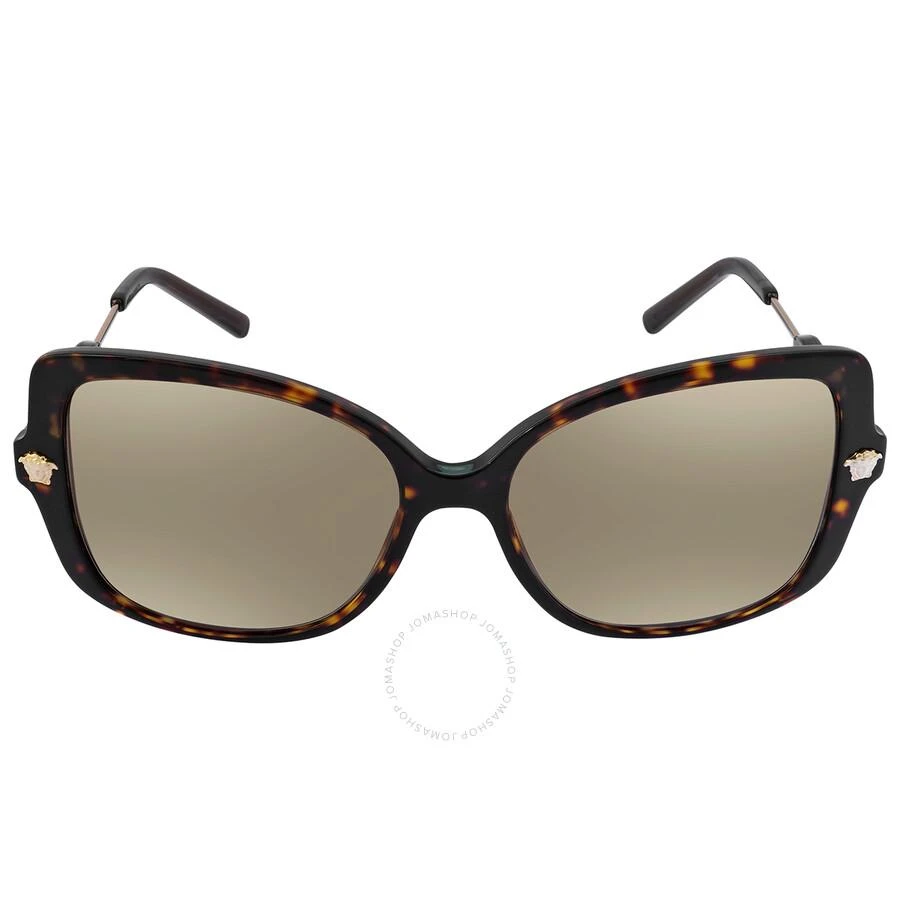 Versace Brown Gradient Mirror Gold Butterfly Ladies Sunglasses VE4390 108/6E 56 1