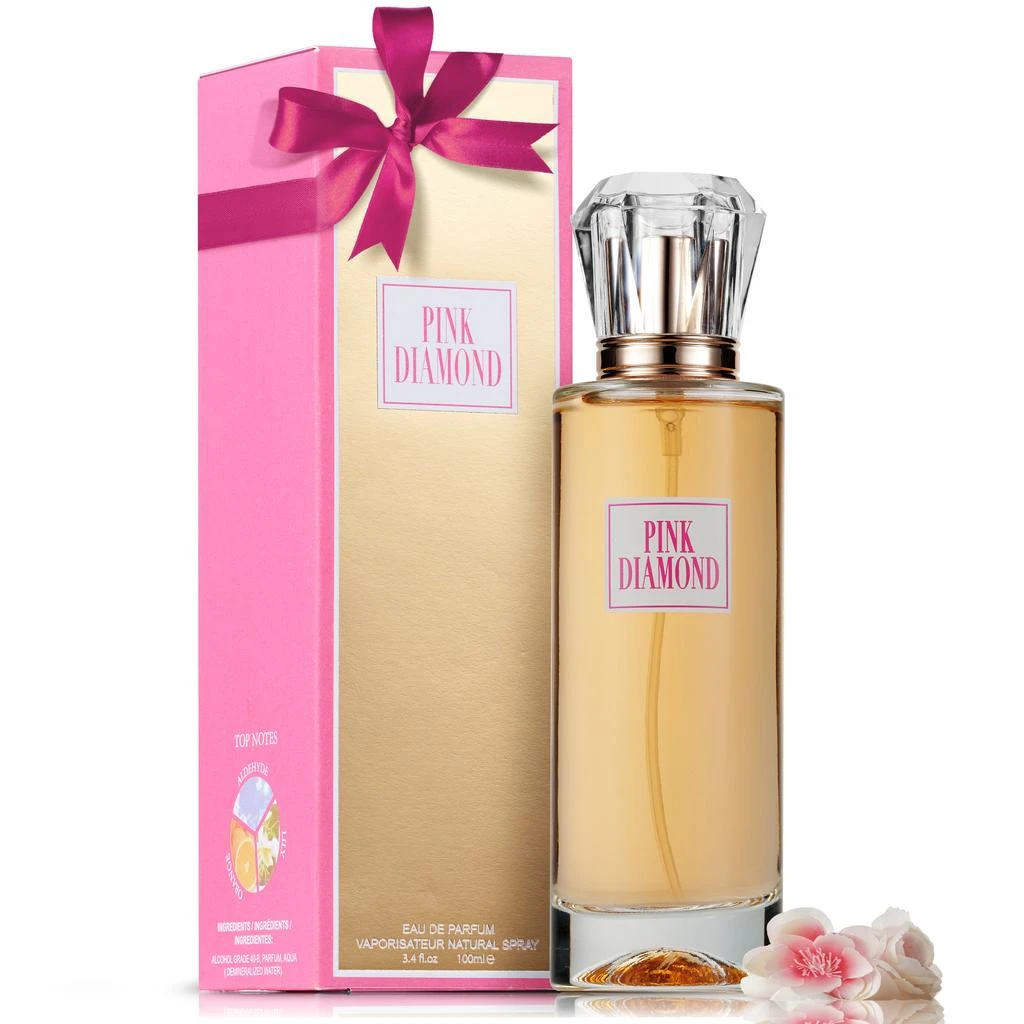 Lovery Women’s Pink Diamond 3.4oz Eau De Parfum Gift Set 3