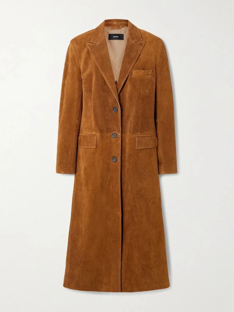 Arma Alissa Suede Coat - Camel