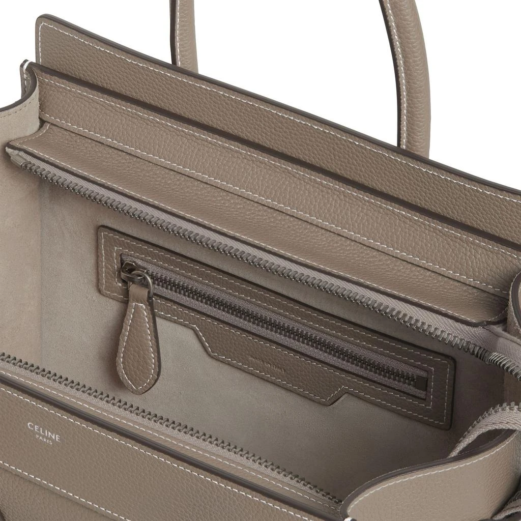 CELINE Micro luggage handbag in drummed calfskin 2