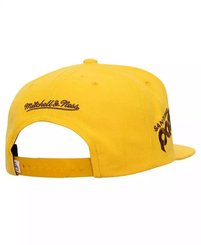 Mitchell & Ness Men's Gold San Diego Padres Big Time Coop Snapback Hat 4
