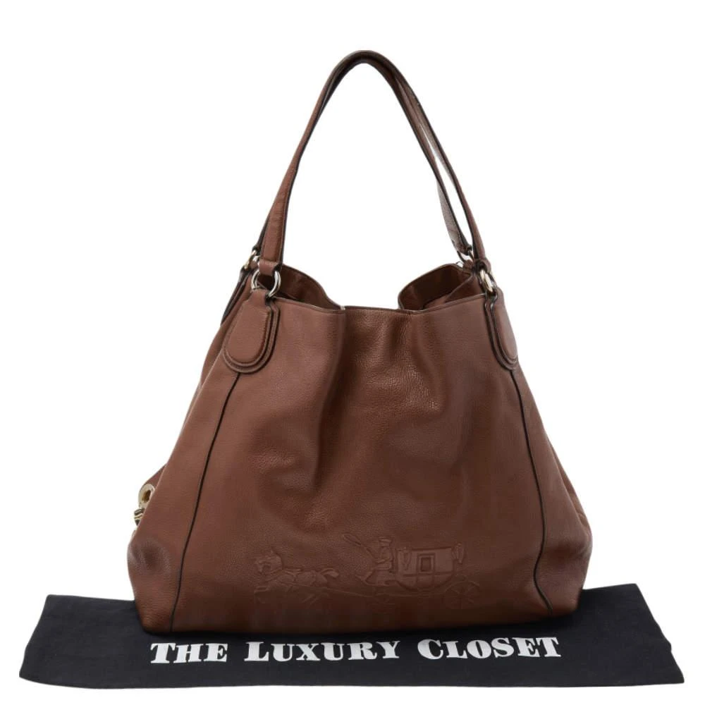 Coach Coach Brown Leather Edie Carriage Shoulder Bag 10