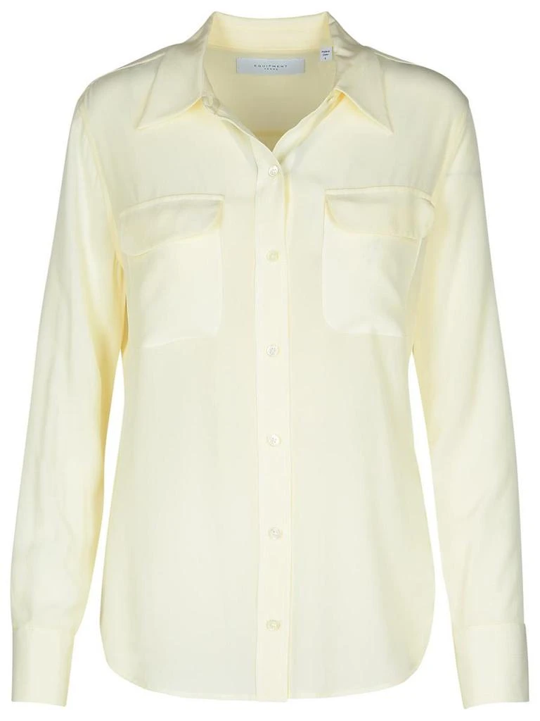 Equipment Equipment Cream Silk Shirt 1