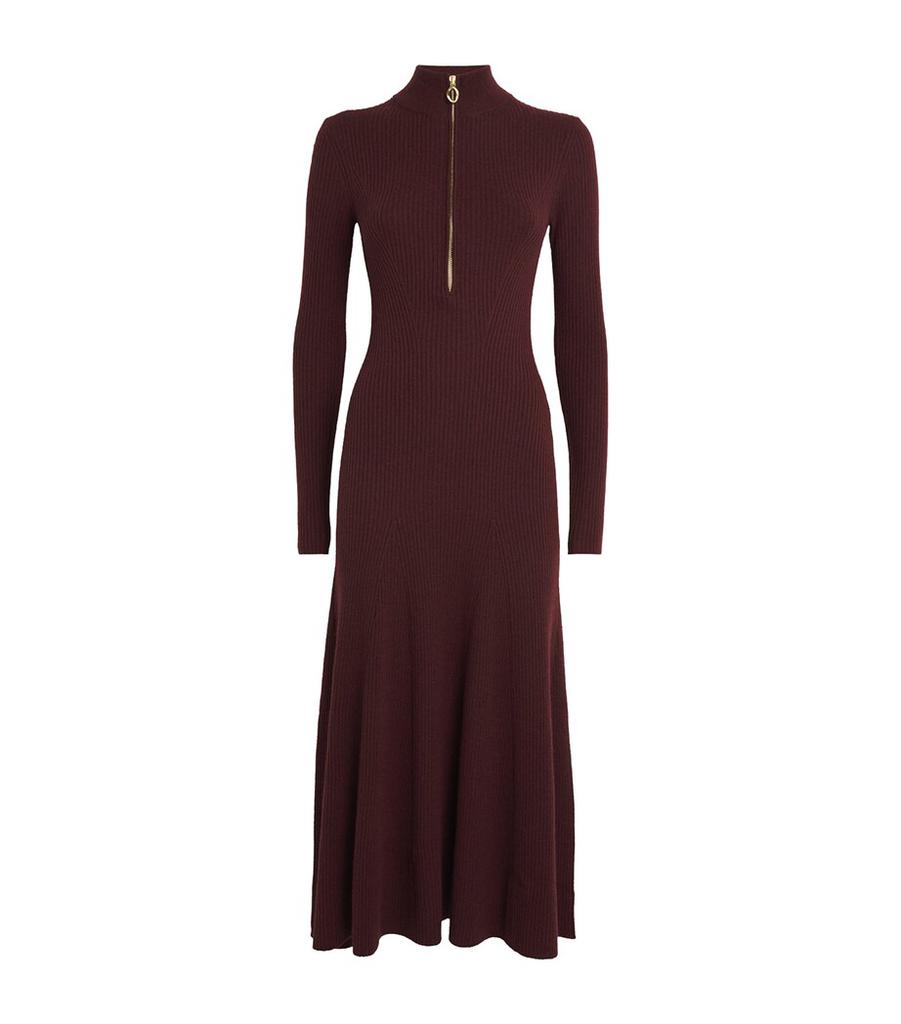 ME+EM Wool-Cashmere High-Neck Dress