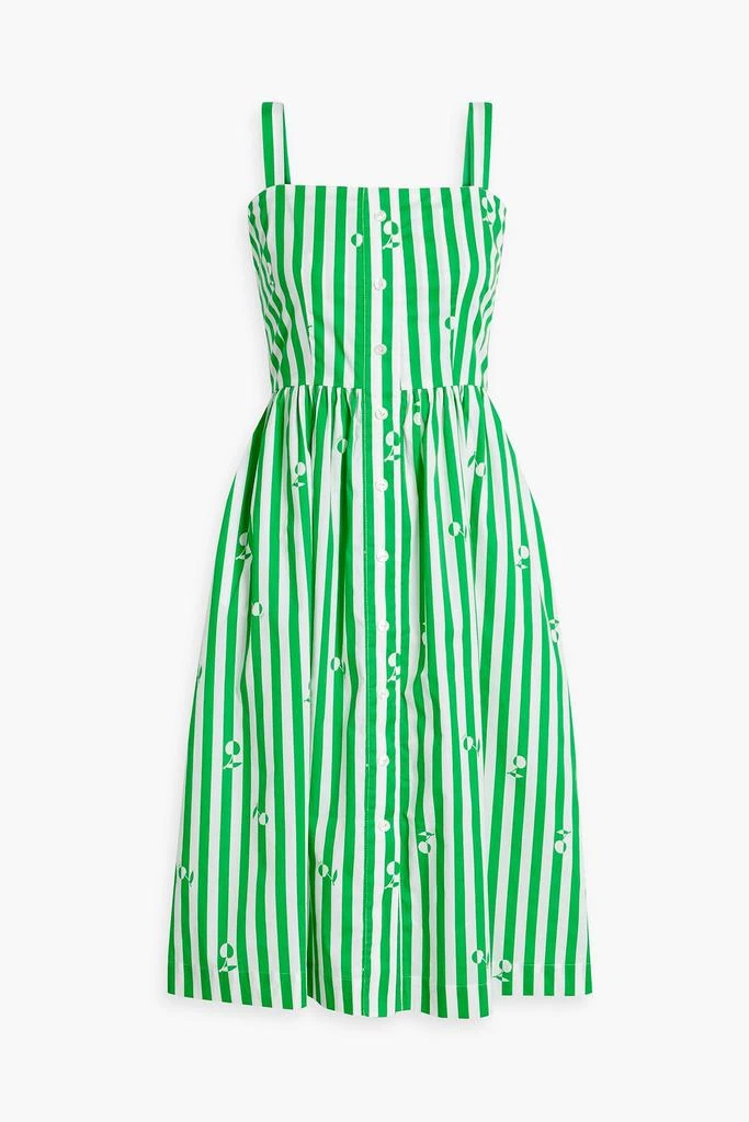 HVN Laura printed cotton-blend midi dress 1