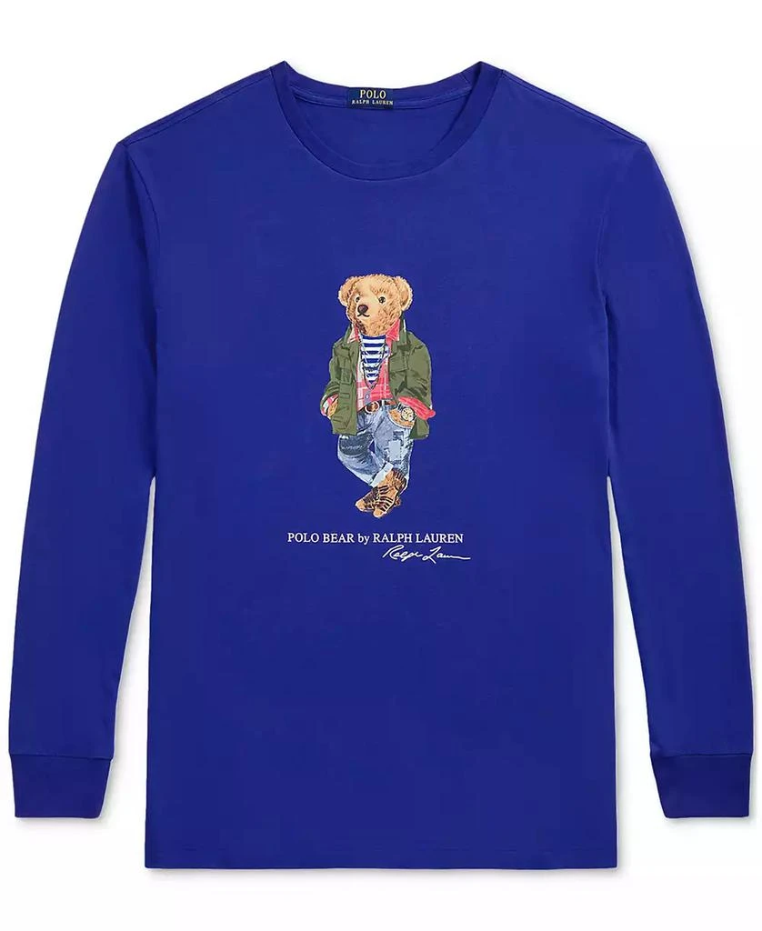 Ralph Lauren Men's Big & Tall Polo Bear Jersey Long-Sleeve T-Shirt 5