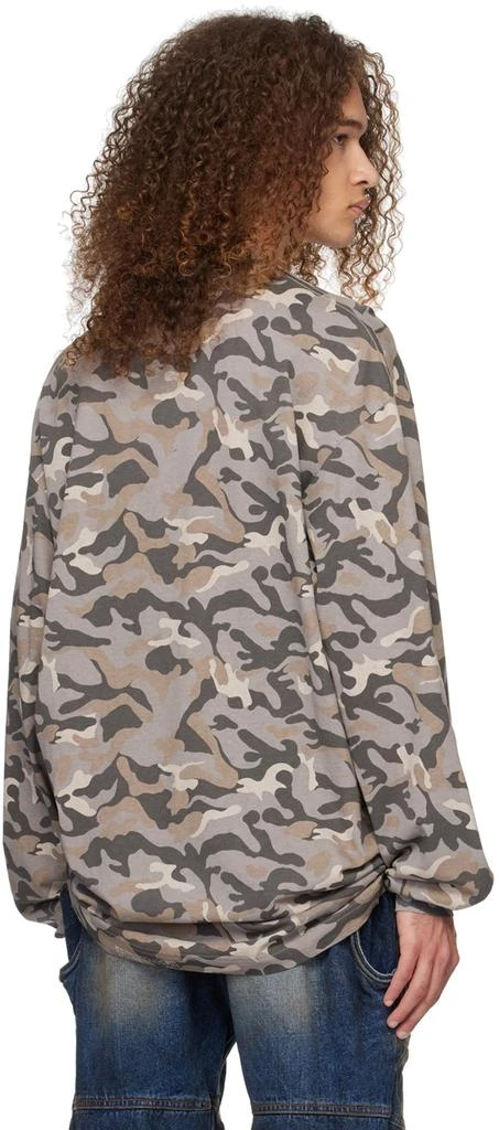We11done Gray Camo Long Sleeve T-Shirt 3