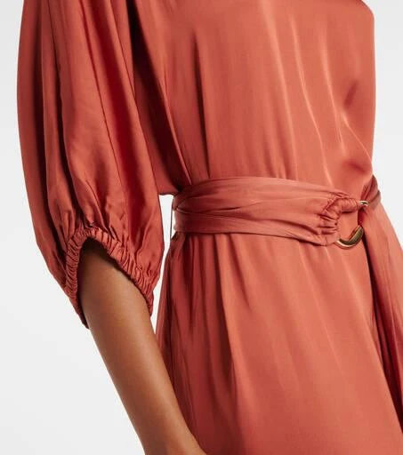 Velvet Laurel satin midi dress 5